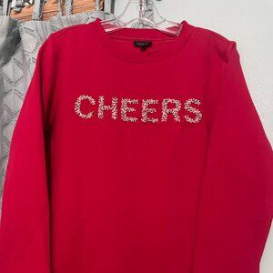 Women's TALBOTS Cheers Red Sweater